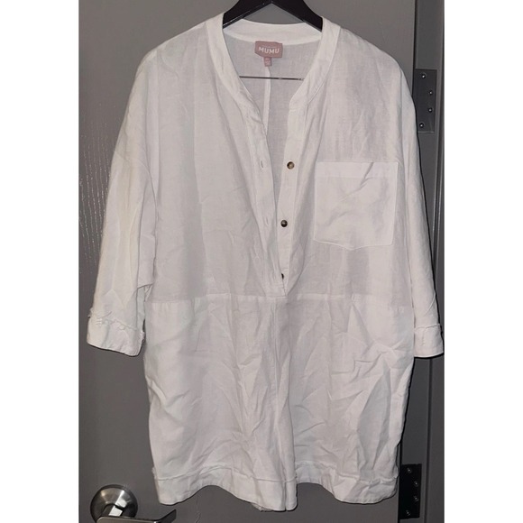 Show Me‎ Your Mumu White Cannon Denim Romper - Size XL - Picture 4 of 9